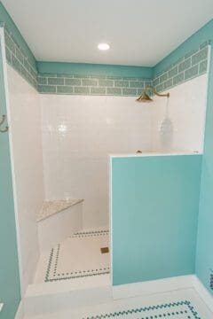 Bathroom tile build